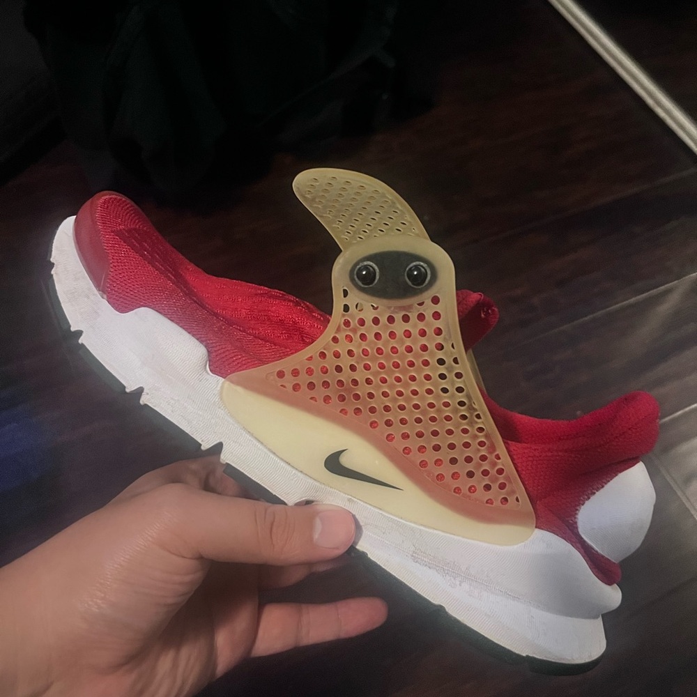 Nike Kids Red and White Sneakers